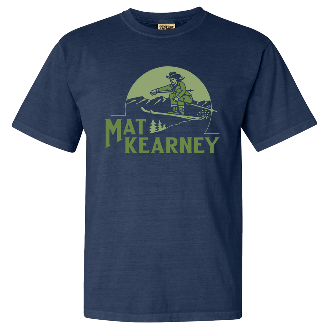 Navy Cowboy Ski Tee